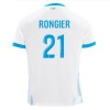 Maillot de Supporter Olympique de Marseille Rongier 21 Domicile 2024-25 Pour Homme